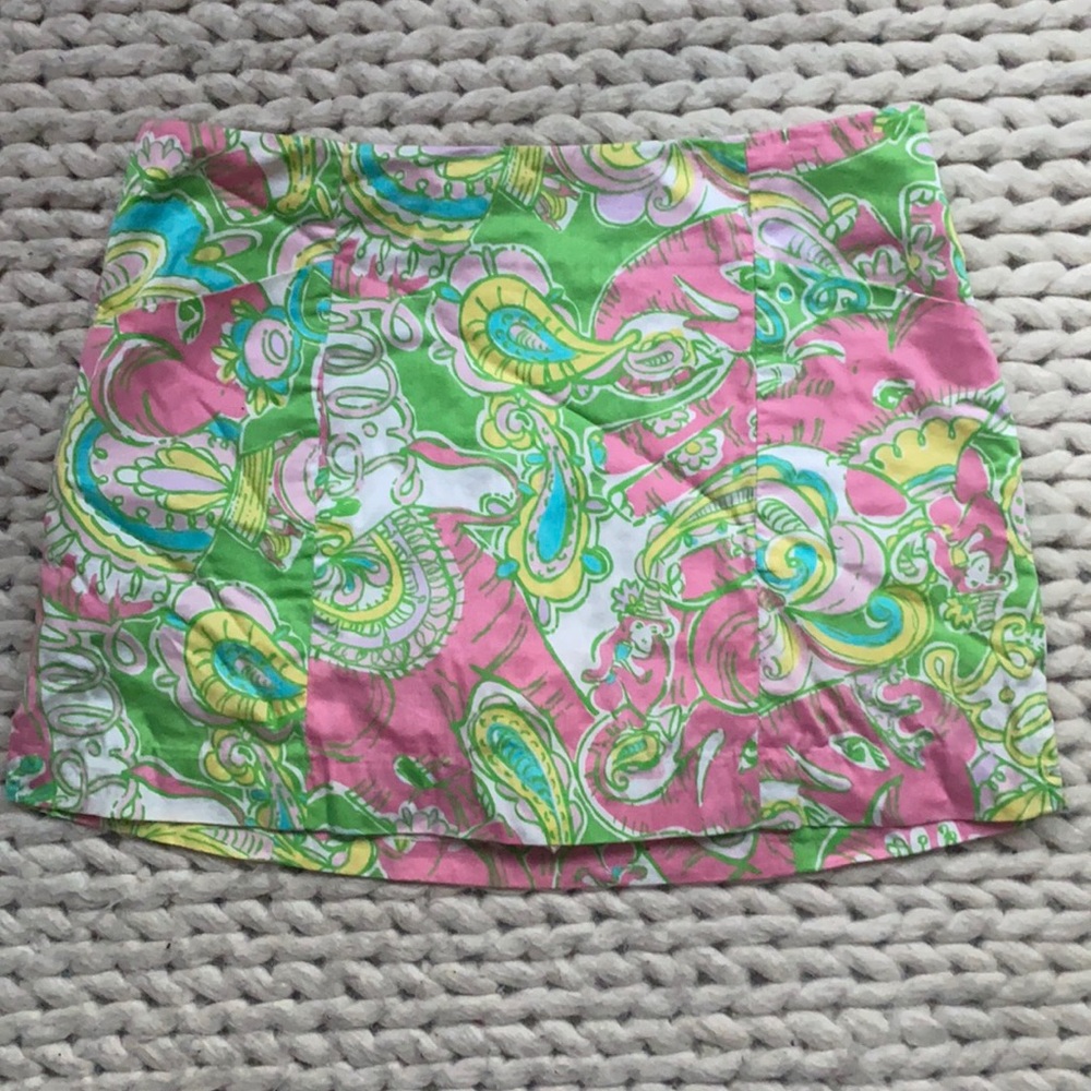 Lilly Pulitzer neon mini skirt
